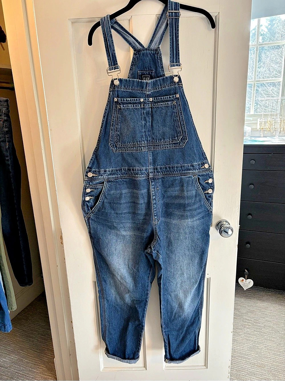 Gap Classic Denim Overalls Women's Blue